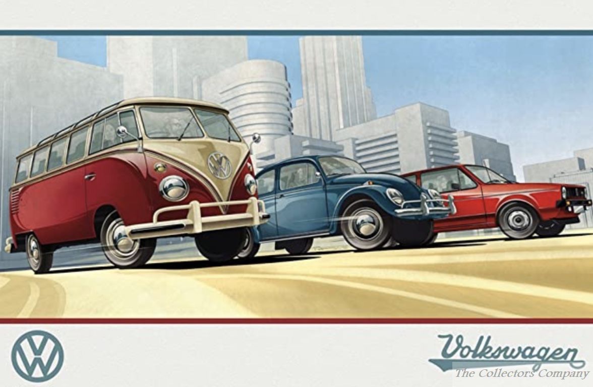 VW Camper, Illustration, Maxi Poster by GB Eye PH0534