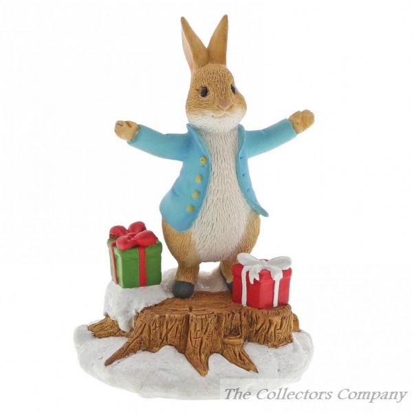 Beatrix Potter Peter Rabbit With Presents Figurine Enesco A29928