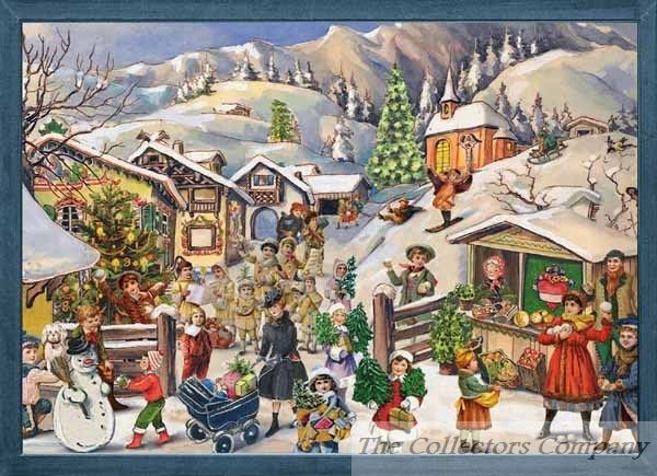 Richard Sellmer Advent Calendar A Mountain Village in Snow 70105