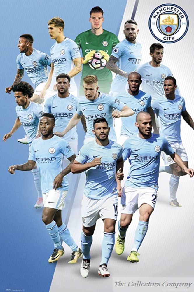 Manchester City Players Maxi Poster by GB Eye SP1471 