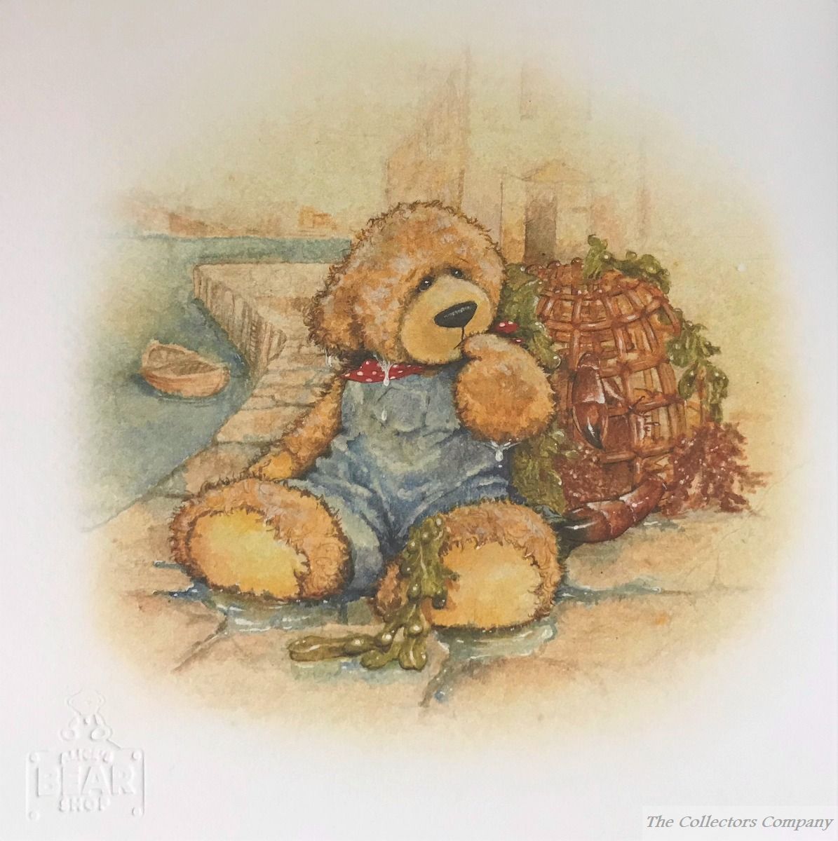 Alice's Bear Shop Illustration of Cobby from the storybook Cobby Goes For a Swim