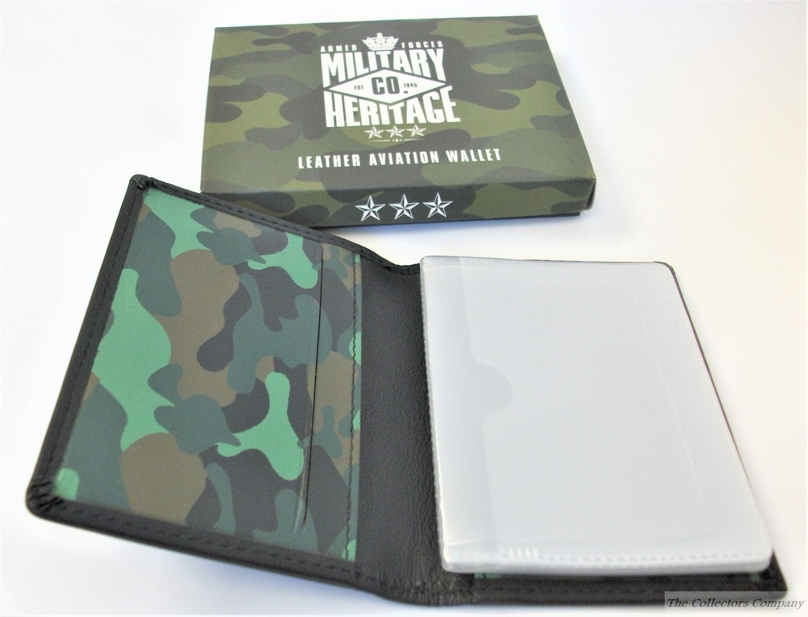 HM1796 Hurricane Leather Aviation Card Wallet Military Heritage Co by Harvey Makin