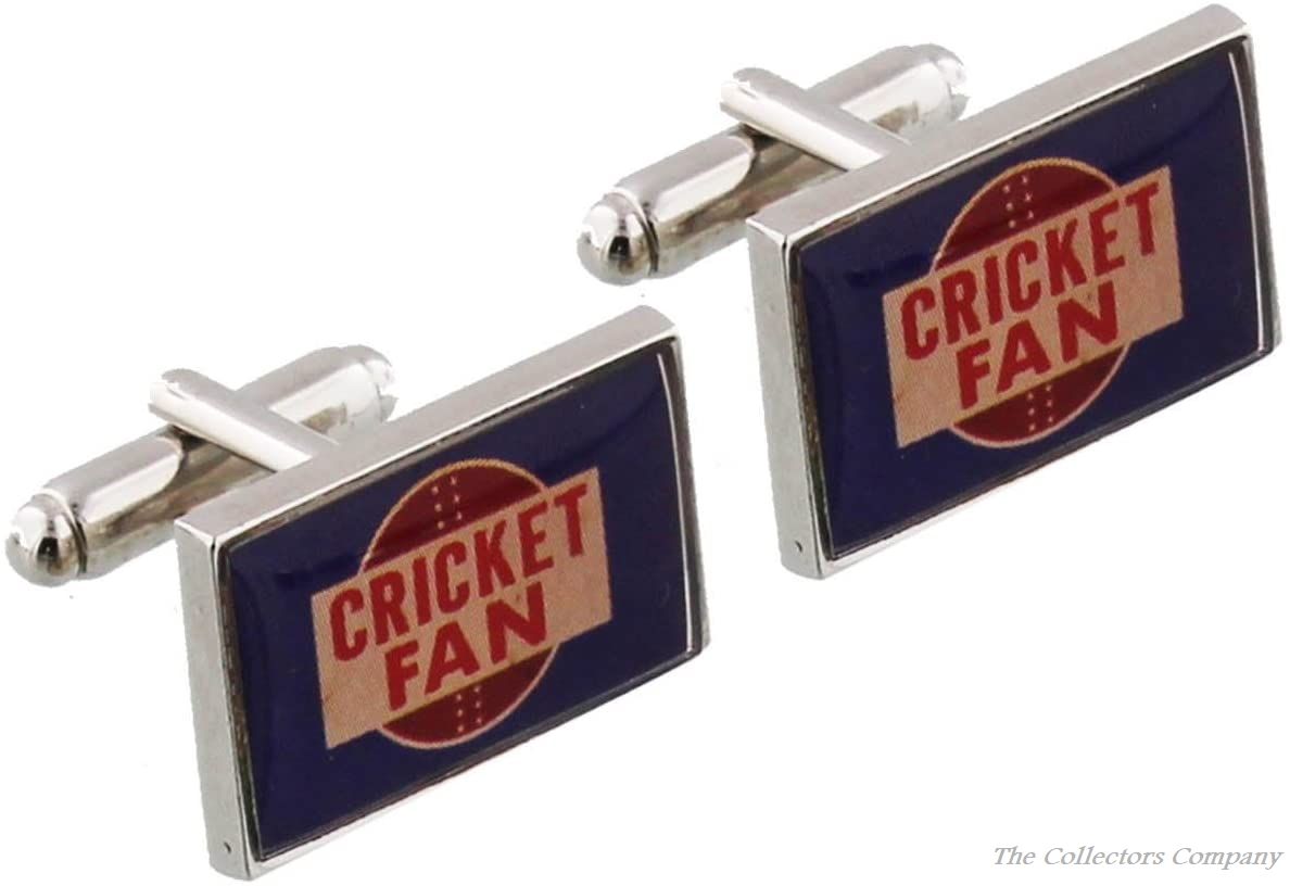 Cricket Fan Cufflinks HM713