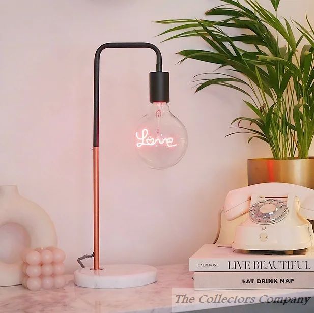 Steepletone LED Filament Text Bulb Love