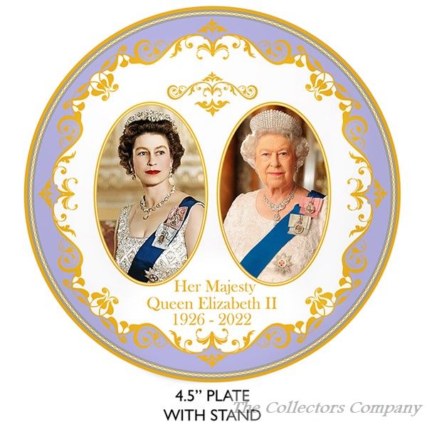 Commemorative Queen Elizabeth II 9cm Plate LP18205