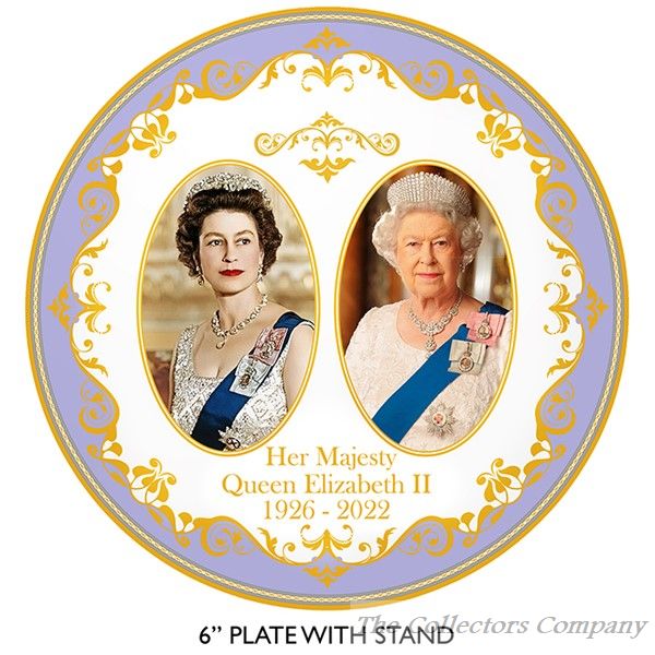 Commemorative Queen Elizabeth II Plate 15cm LP18206