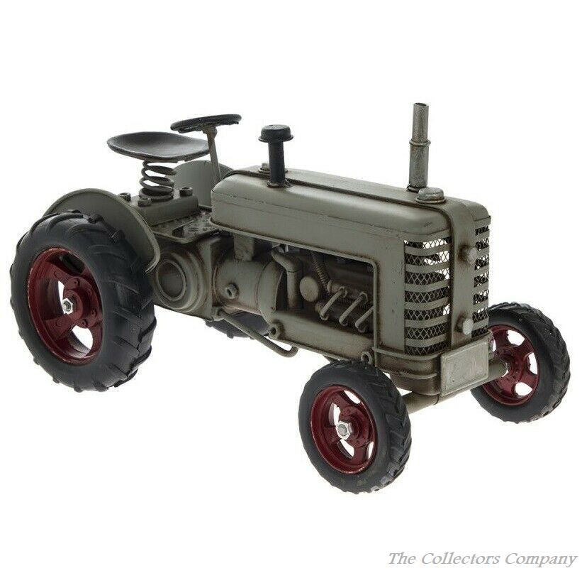Tractor Grey Vintage Tinplate Model Lesser & Pavey LP42177