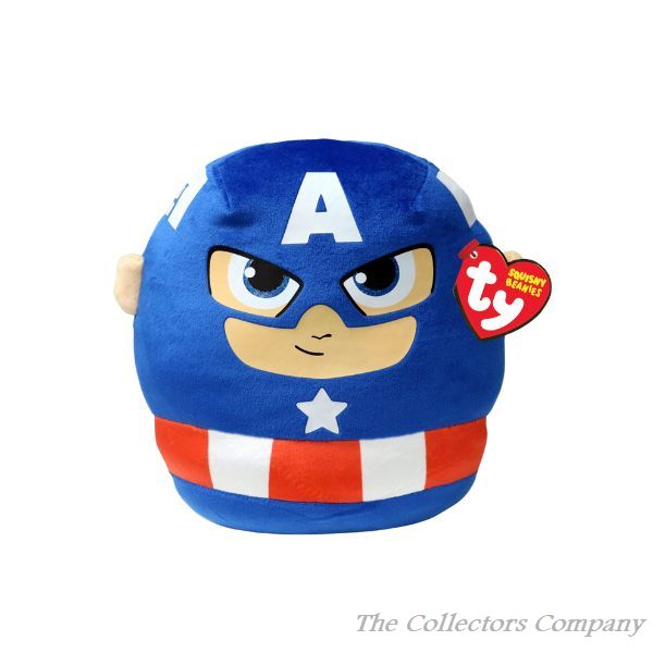 TY Marvel Captain America Squish a Boo 39355