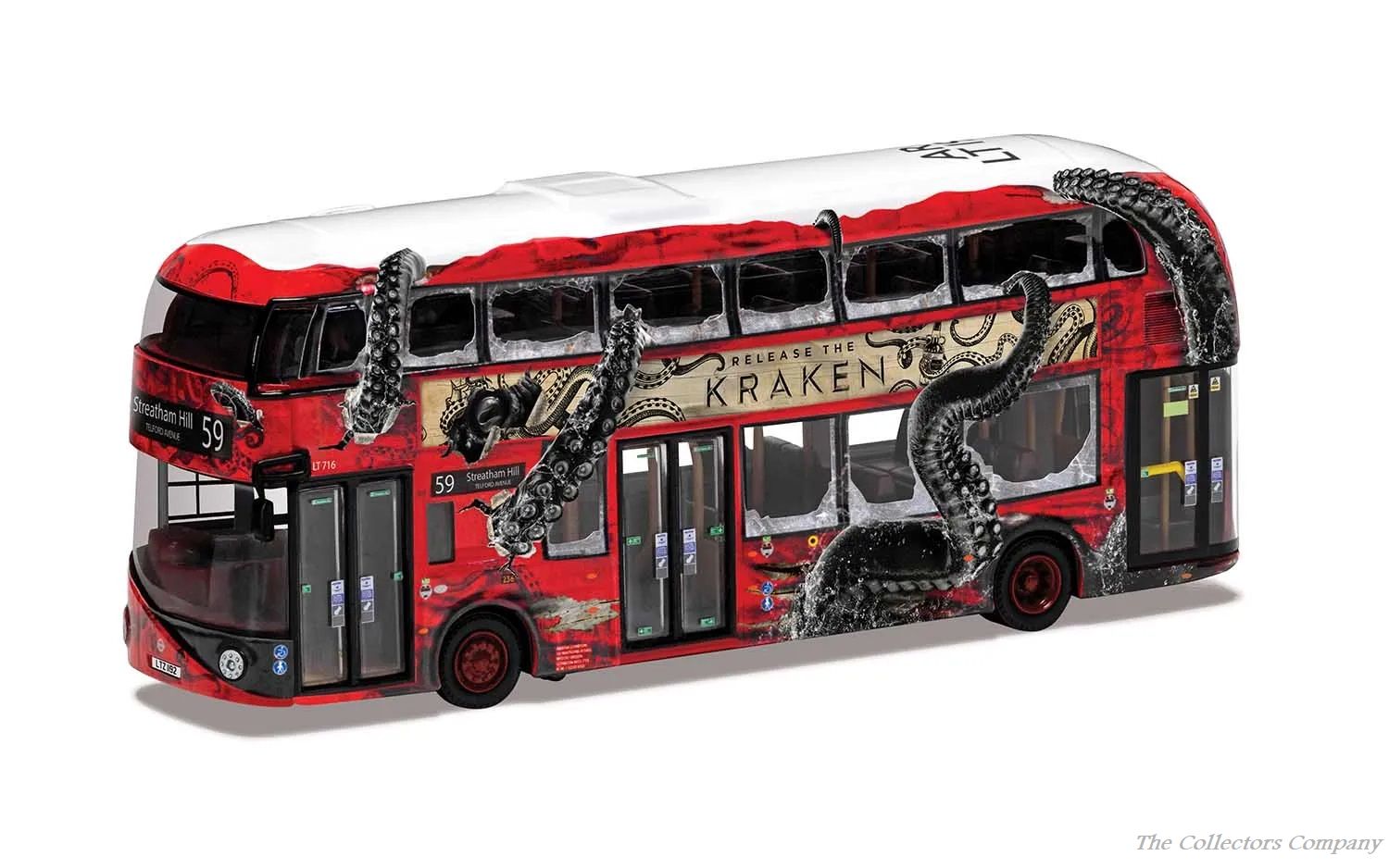 Corgi Wrightbus New Routemaster Arriva London, LTZ 1716, Route 59, ‘Release the Kraken’, dual destination OM46638B