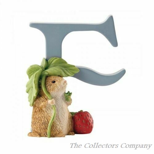 Alphabet Letter F Timmy Willie Figurine Beatrix Potter by Enesco A4998
