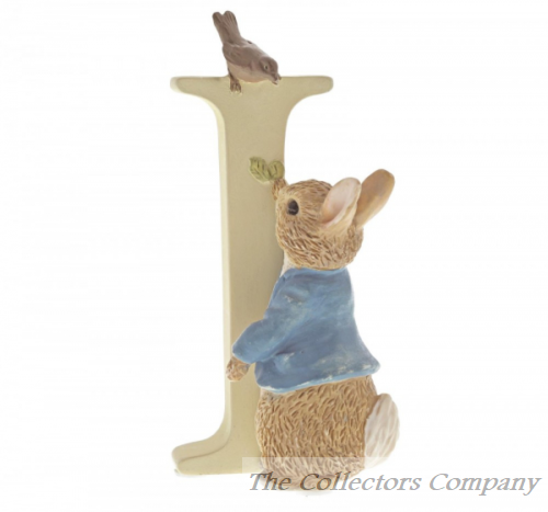 Beatrix Potter Alphabet Letter I Peter Rabbit Figurine by Enesco A5001