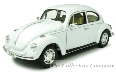 VW Beetle Hard Top White 22436W Welly 