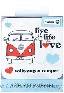 VW Camper Van Coasters Live the Life you Love 