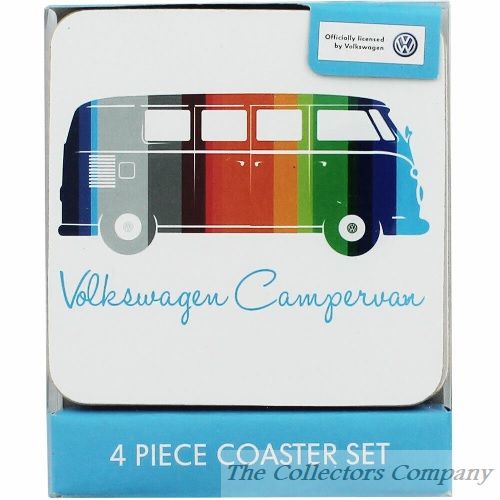 Volkswagen Coaster Set - Campervan Multicoloured design