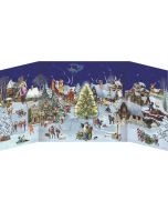 Winter Village Advent Calendar with slide in figures Coppenrath 94720