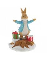 Beatrix Potter Peter Rabbit With Presents Figurine Enesco A29928