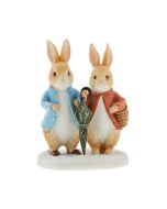 Beatrix Potter Peter Rabbit and Flopsy in Winter Figurine A30500