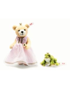 Steiff Frog Prince & Princess Teddy Bear 2 Piece Set 006098