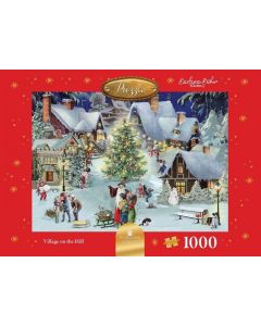 Jigsaw: Village on the Hill Christmas Scene by Coppenrath 14172