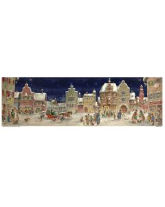 Richard Sellmer Panoramic Advent Calendar "Winter Hustle And Bustle On The Market Place" 216