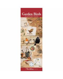 Garden Birds by Pollyanna Pickering Slim Calendar 2024 