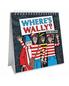 Where's Wally Easel Desk Calendar 2024 