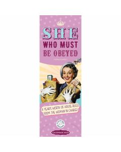 She Who Must Be Obeyed Slim Calendar 2024 