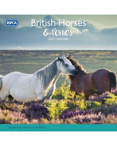 RSPCA British Horses & Ponies Wall Calendar 2025, Carousel Calendars 250311