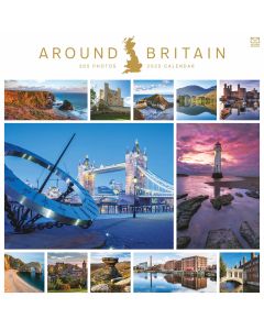 Around Britain 2025 Wall Calendar by Carousel Calendars 250376