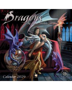 Anne Stokes Dragons Wall Calendar 2024