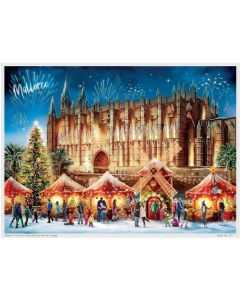 Richard Sellmer A3 Advent Calendar Christmas in Europe - Palma Cathedral, Mallorca 333