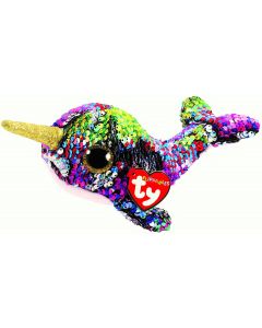 36675 Calypso Narwhal Flippable Beanie Boo by TY 18cm