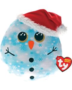 TY Fleck Snowman Christmas Squish a Boo 39244