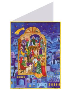 Richard Sellmer Advent Calendar Card Christmas in Bethlehem 40039