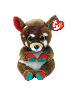 TY Christmas Beany Belly Juno Reindeer 15cm (6 inches) 41040