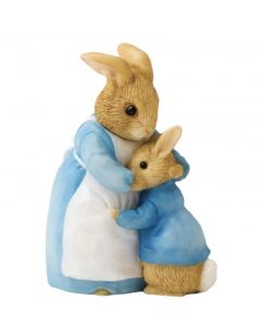 Beatrix Potter Mrs Rabbit & Peter Mini Figurine by Enesco A26909