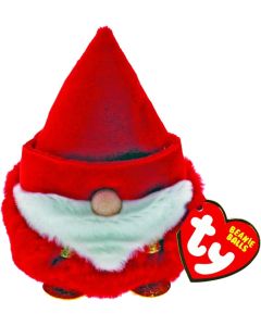 TY Gnorbie Gnome Puffie Christmas soft toy 8cm (3 inches) 42531