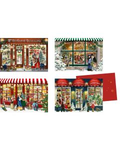 Coppenrath Nostalgic Window Shopping Scenes Advent Calendar Cards 72233