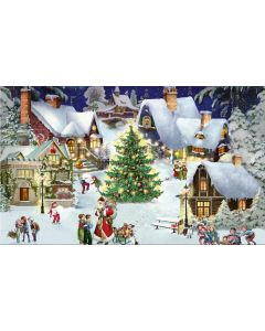 Coppenrath Traditional Advent Calendar Victorian style Village on the Hill A4 size 72622