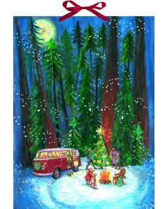 Coppenrath Traditional Advent Calendar Christmas Camp in the Wilderness Luxury size 52x38cm (21x15 inches) 71978