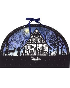 Coppenrath Moonlight Christmas Silhouette Scene Advent Calendar 51x32cm / 20x12 inches 94719
