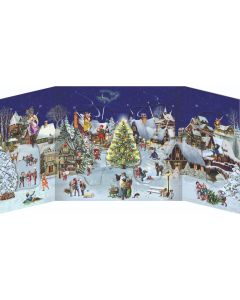 Coppenrath Winter Village Advent Calendar with slide in figures 94720