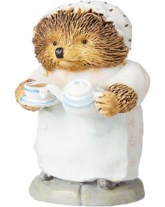 Beatrix Potter Mrs Tiggy Winkle Pouring Tea figurine Enesco A2351