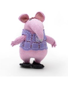 Clanger 'Granny' Organic Cotton Hand Knitted Soft Toy 18cm by ChunkiChilli