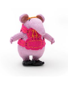 Clanger 'Tiny' Organic Cotton Hand Knitted Soft Toy 16cm by ChunkiChilli