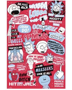 Rick and Morty Quotes Maxi Poster by GB Eye FP4539