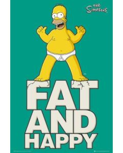 The Simpsons Fat and Happy Homer Poster FP2487