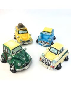 Miniature Ceramic Vehicle Paperweight Set of 4 Cars 2