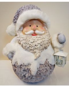 XM4562 Jolly Santa Figure with Lantern Large Christmas Decoration by Widdop & Co