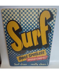 Surf Washing Powder Retro Advertising Wooden Wall Sign by Half Moon Bay WOODUN01